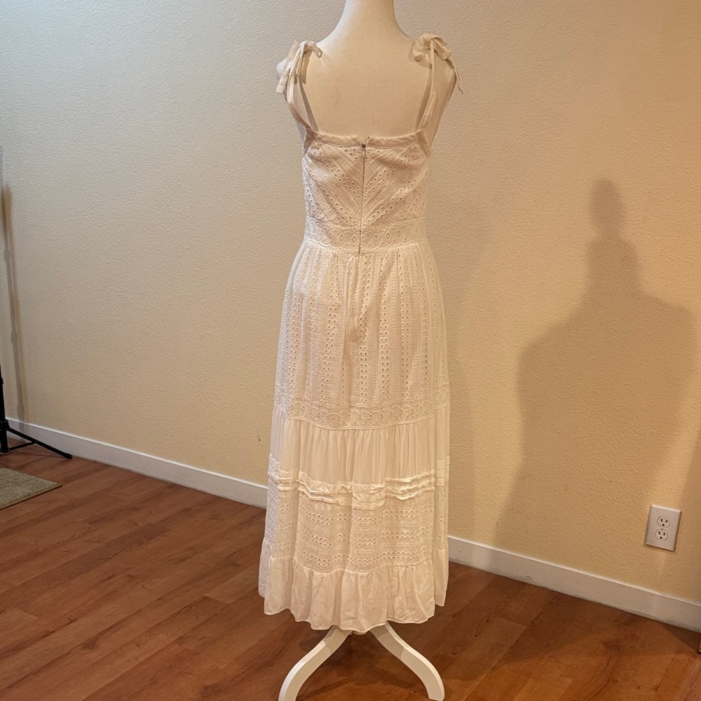 Adelyn Rae Cream Button-Front Maxi Dress - Picture 4 of 6